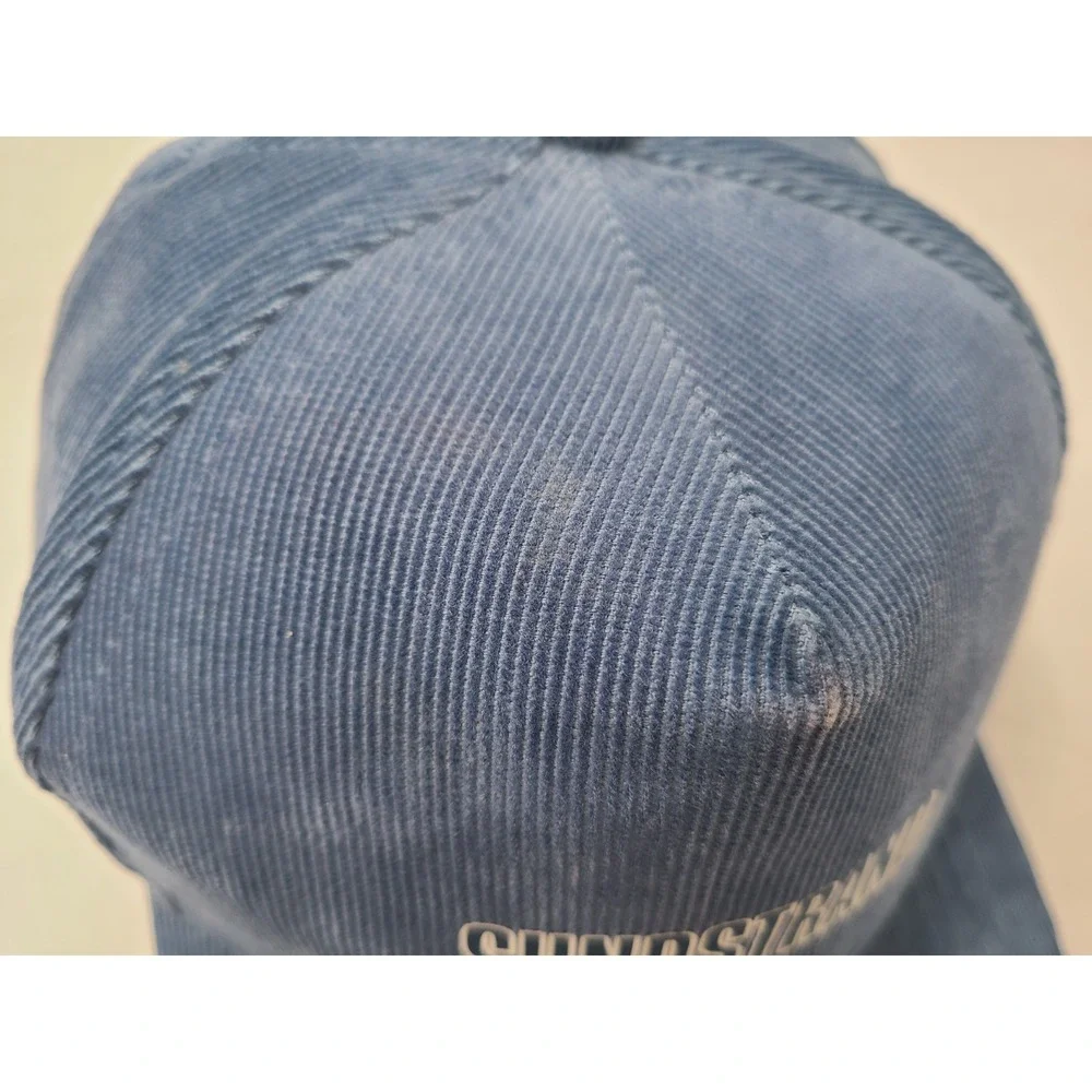Sundstrand Corduroy Snapback Hat Cap‎ Aerospace Hydraulics Pumps Men Women Blue